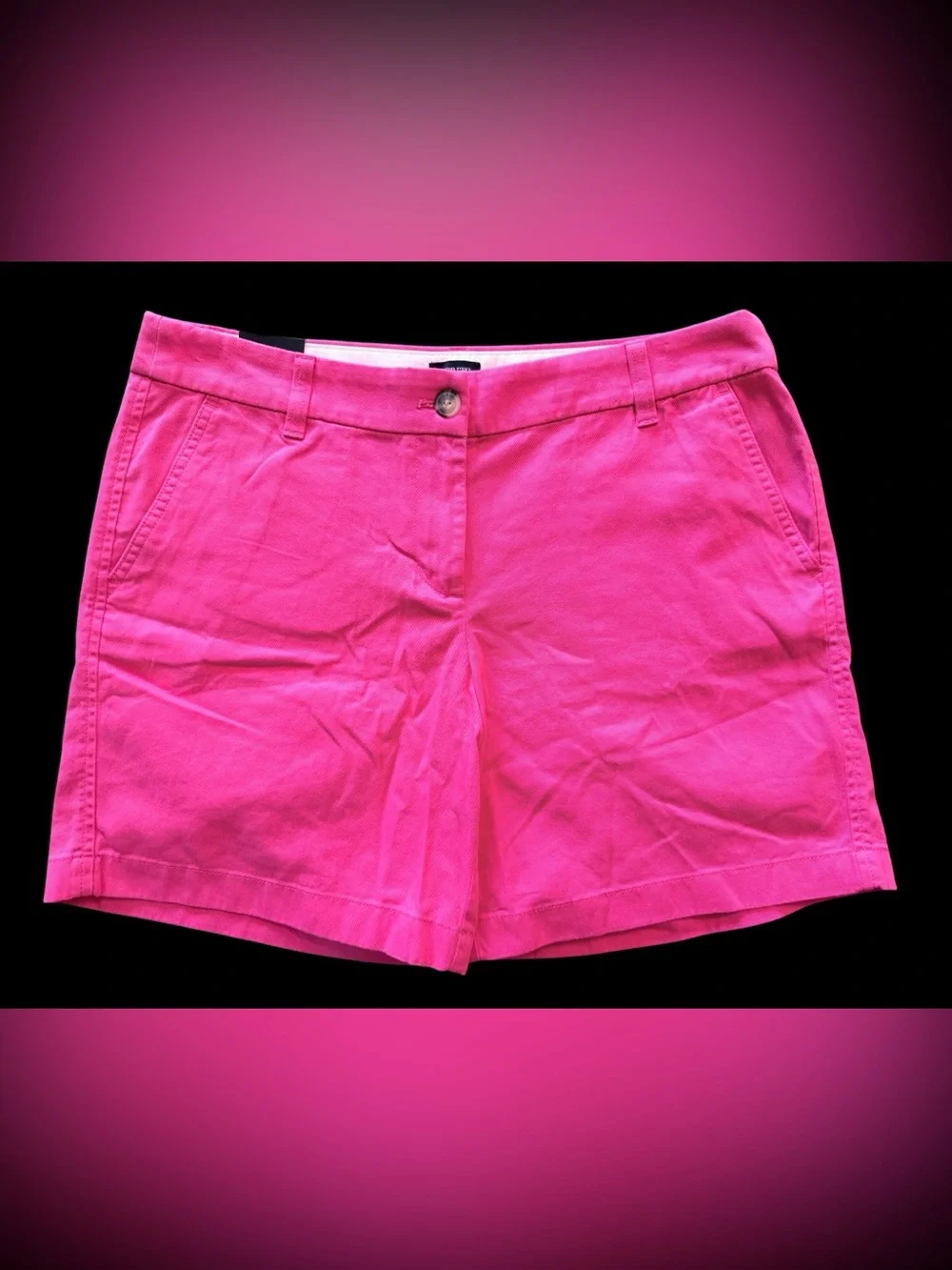 J.Crew Womens Size 10 7” Chino Shorts Neon Hot Pink NWT Cotton Preppy